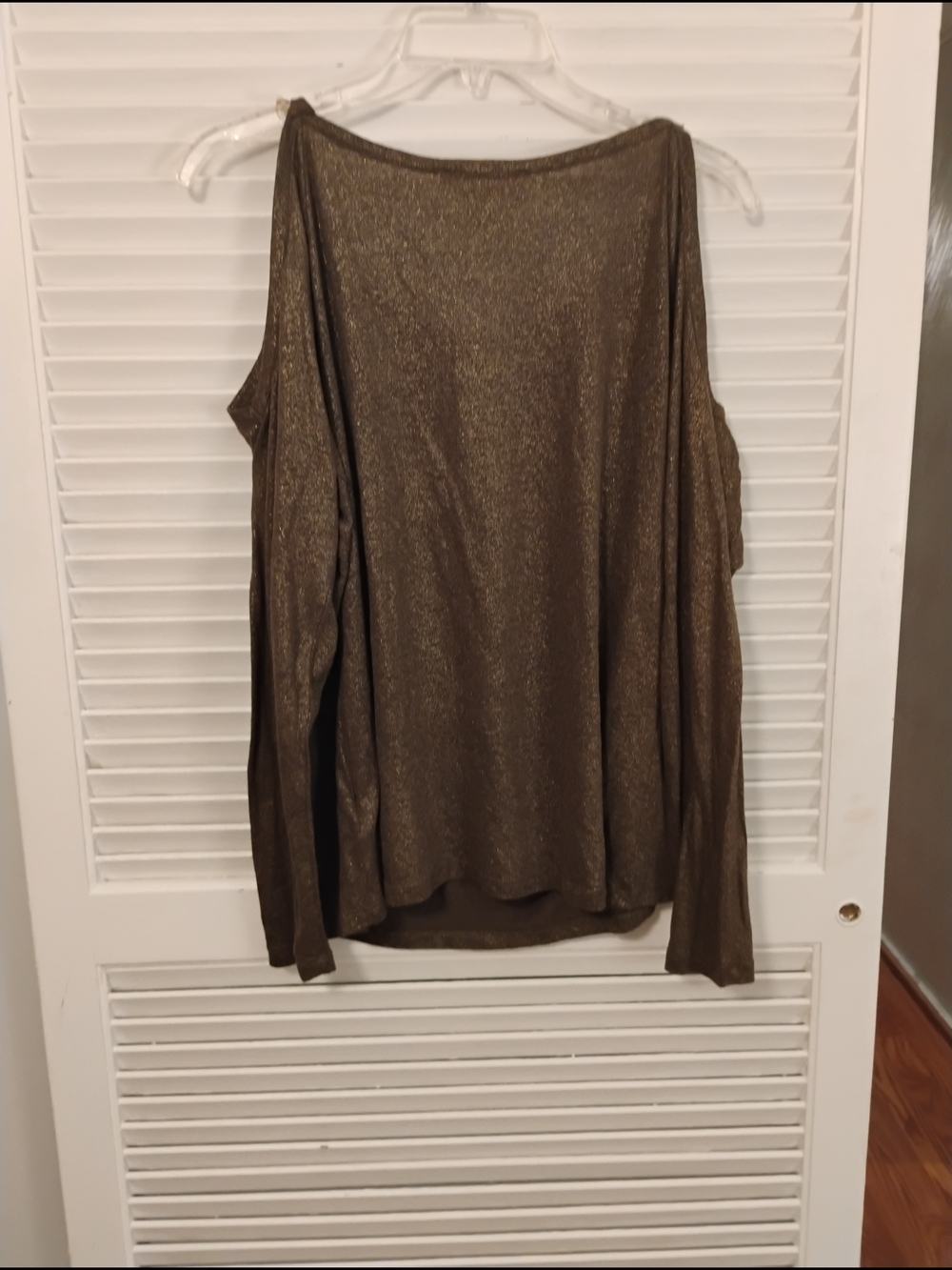 Michael Kors Metallic Brown Knit Top with Gold Lurex - Picture 6 of 7